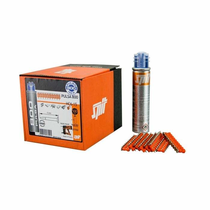 Spit Pulsa 800P Nails 6mm x 22mm Boxed 500 + 1 Gas