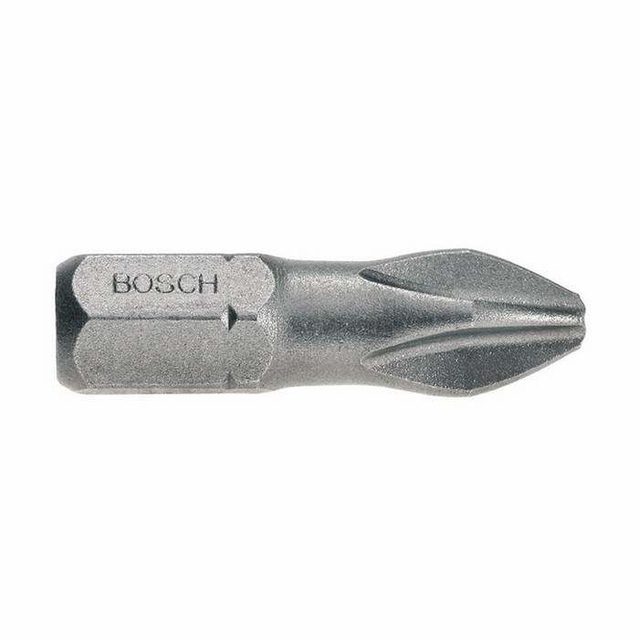 Bosch PH2 Extra Hard Screwdriver Bits 25mm Phillips Head Pack of 3