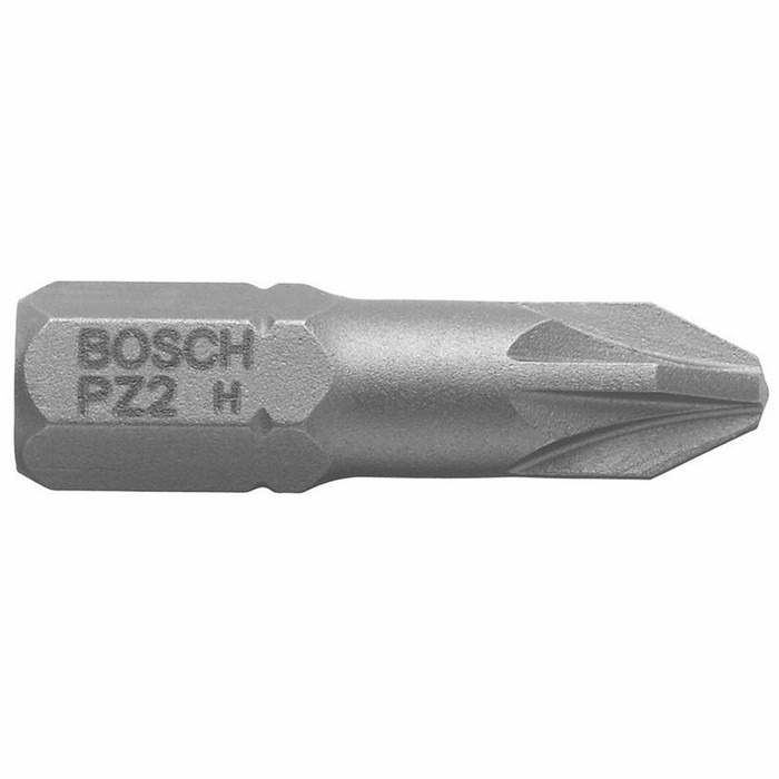 Bosch PZ2 Extra Hard Screwdriver Bits 25mm Pozi Head Pack of 3