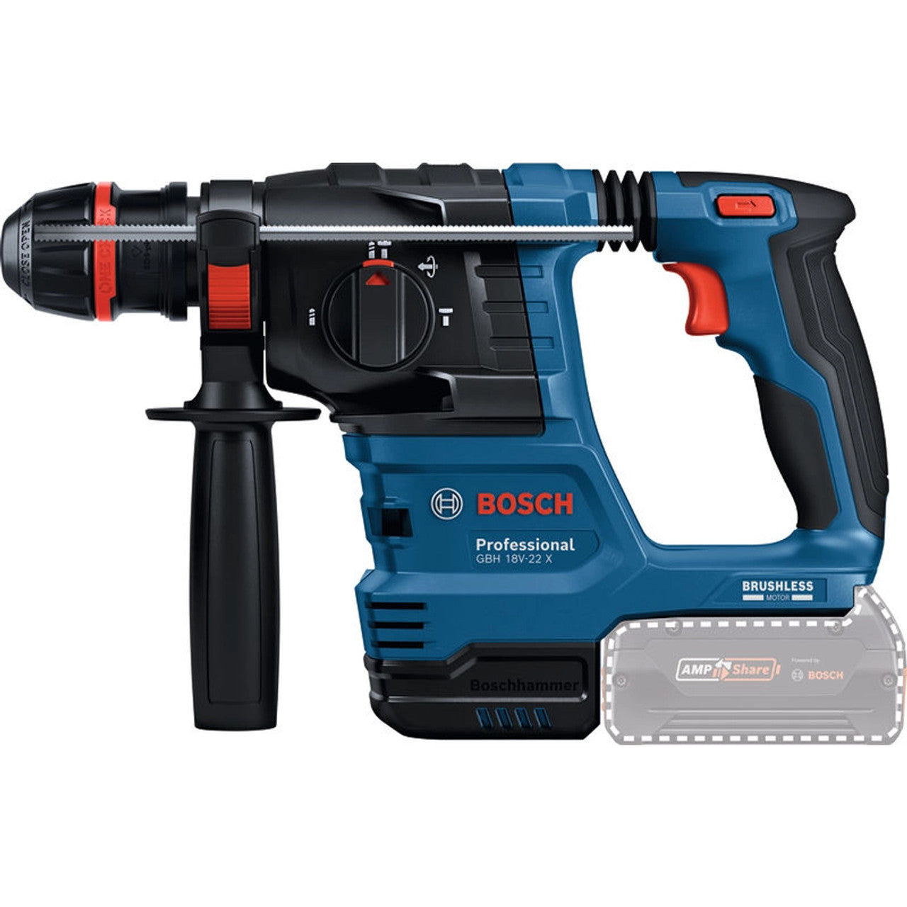 Bosch Professional Akku Bohrhammer GBH 18V-22 SDS Zubehör (Neu Und