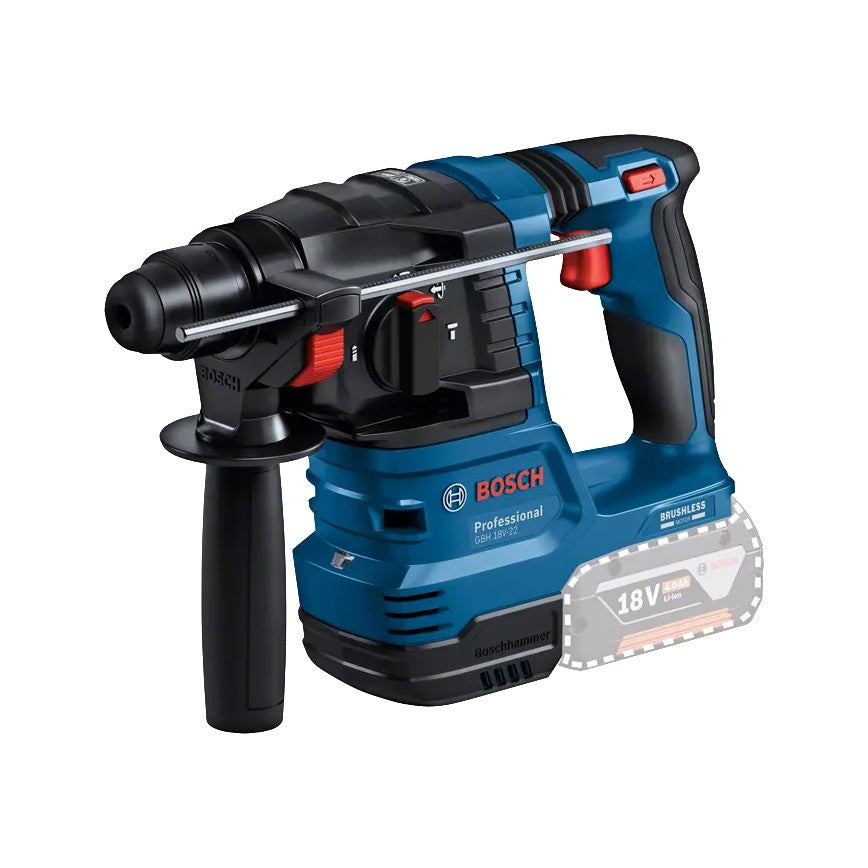 Bosch GBH 18V-22 Professional Cordless Rotary Hammer With SDS Plus (Body Only)