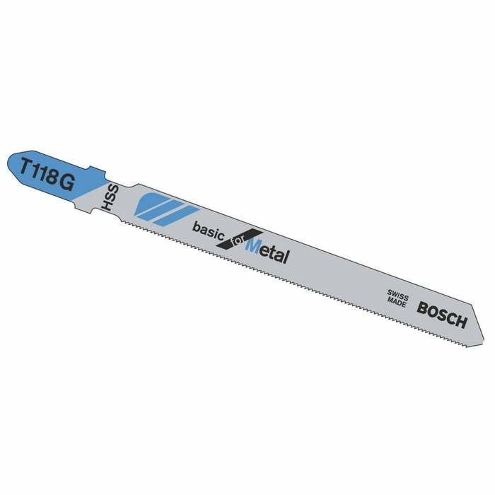 Bosch T118G Jigsaw Blades For Metal (Pack of 5)