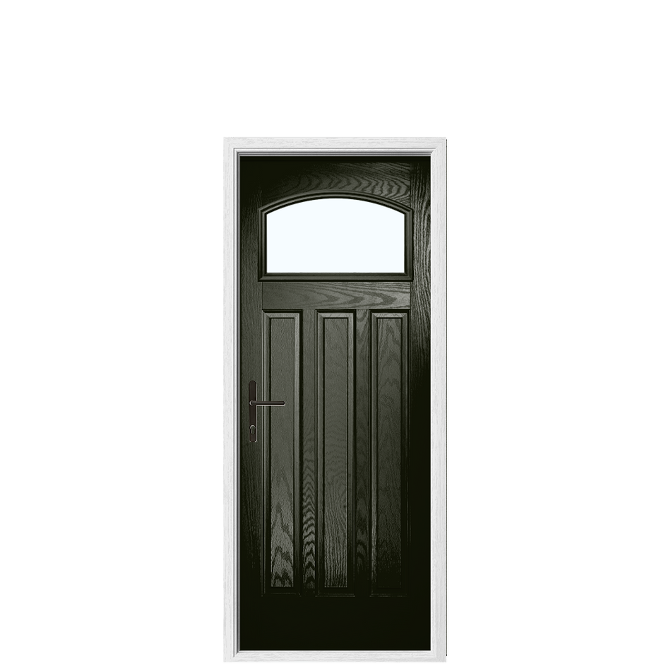 Ace Doors Yarrow Composite Front Door – Traditional Glazed External Door (DMR2)