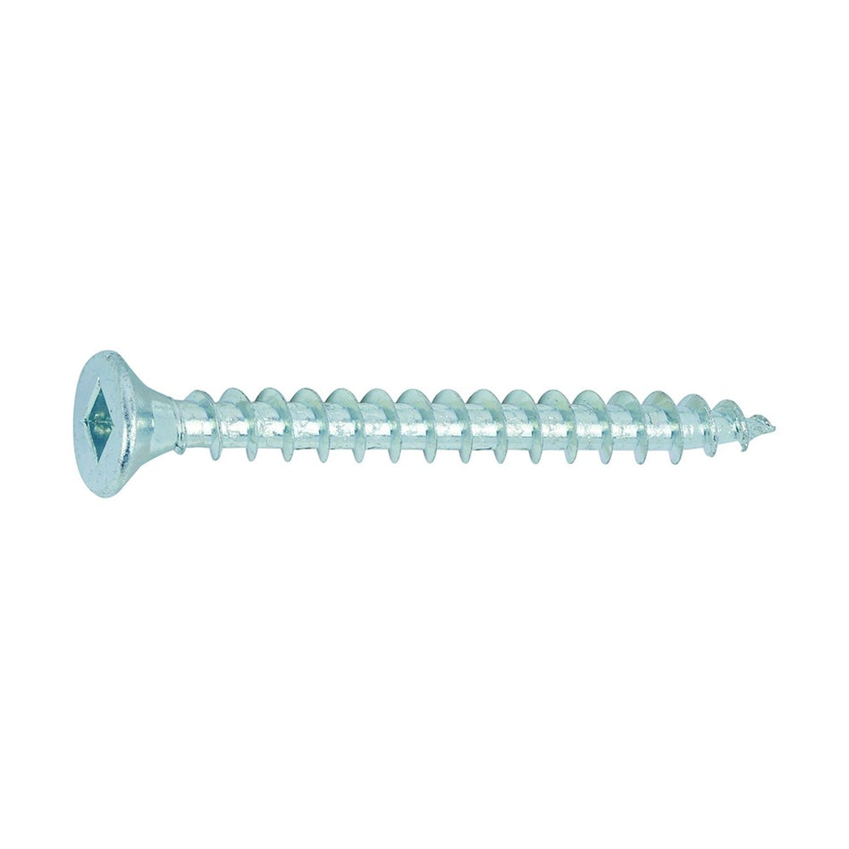 4mm Diameter Chipboard Screw Square Zinc (Box 200)