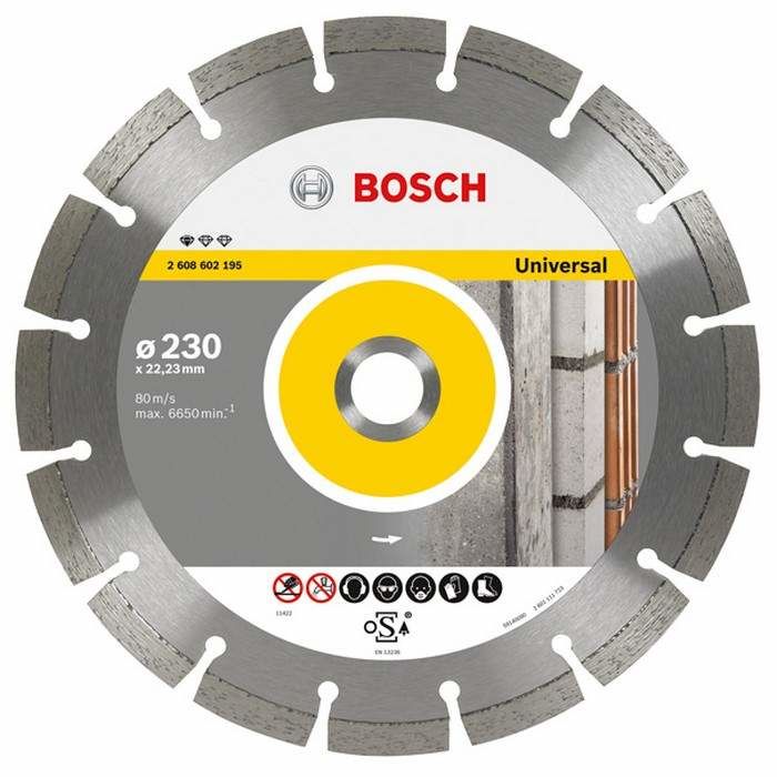 Bosch 230mm Diamond Disc Universal Professional