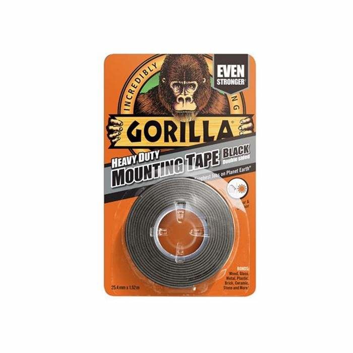 Gorilla Tape 1.5M Mounting Tape Black