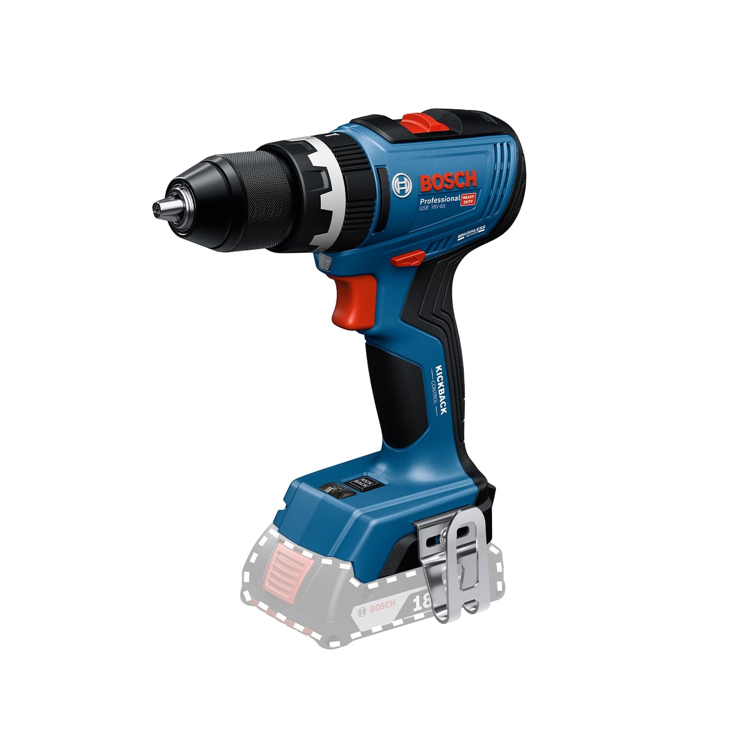 Bosch cordless drill on a white background