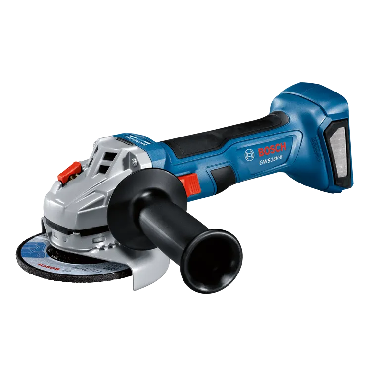 Bosch angle grinder on a white background