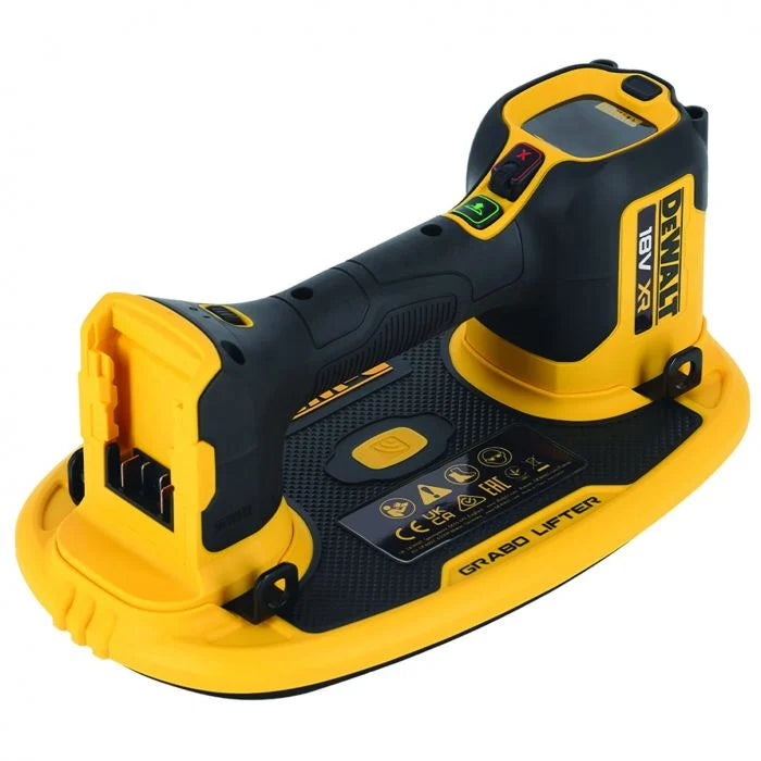 Yellow and black power tool on a white background