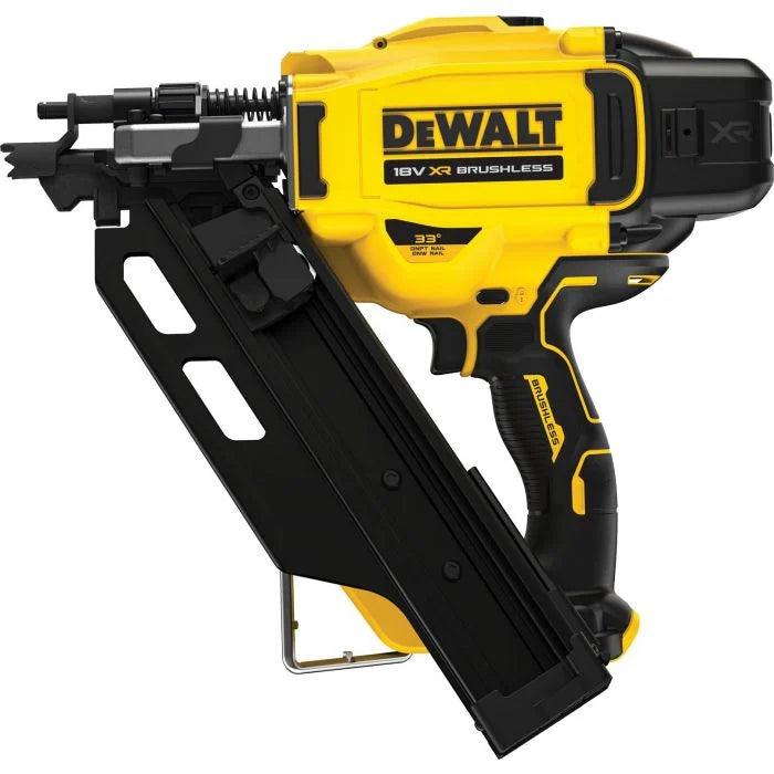 DeWalt nail gun with a white background