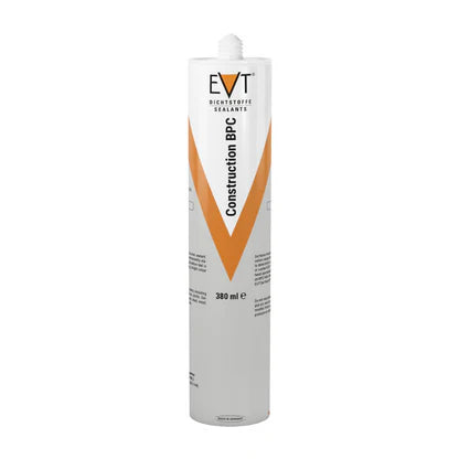 EVT Construction BPA sealant tube on a white background