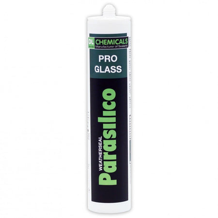A tube of Parasilico brand silicone sealant in Anthracite Grey color, 310ml size, with branding and product information printed on the side.