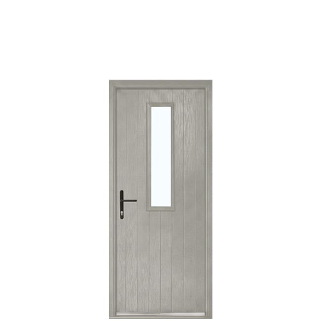 Ace Doors Tees Composite Front Door – Contemporary Glazed External Door (DMP16)