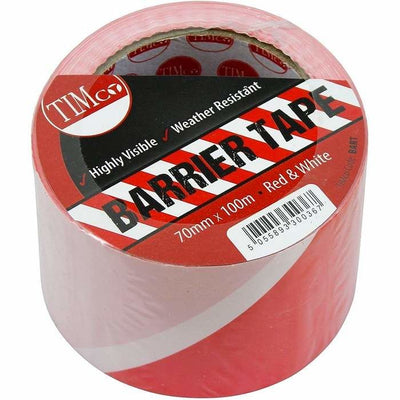Red & White Barrier Tape