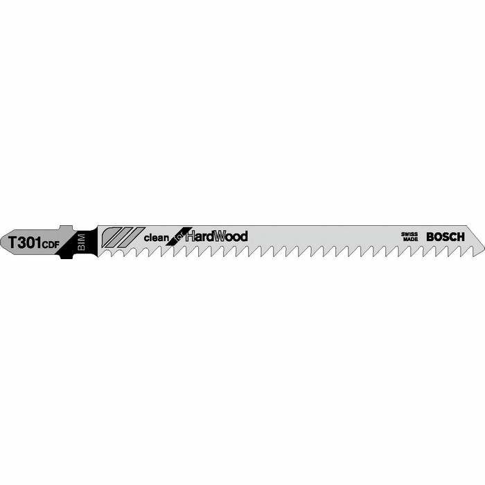 Bosch T301CDF Jigsaw Blades For Hard Wood (Pack of 5)