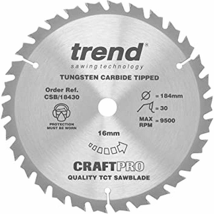 Craft saw blade 184mm x 24 teeth x 16mm