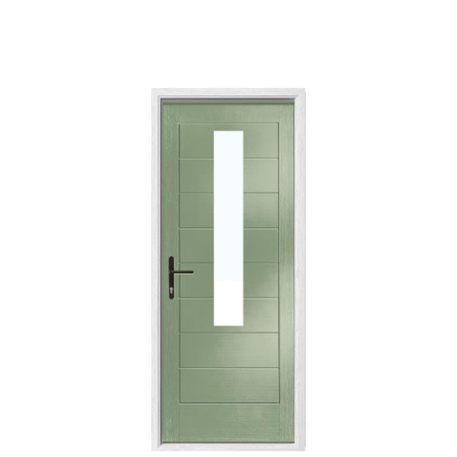 Ace Doors Monza II Augusta Composite Front Door – Customisable Glazed External Door (DCM38)