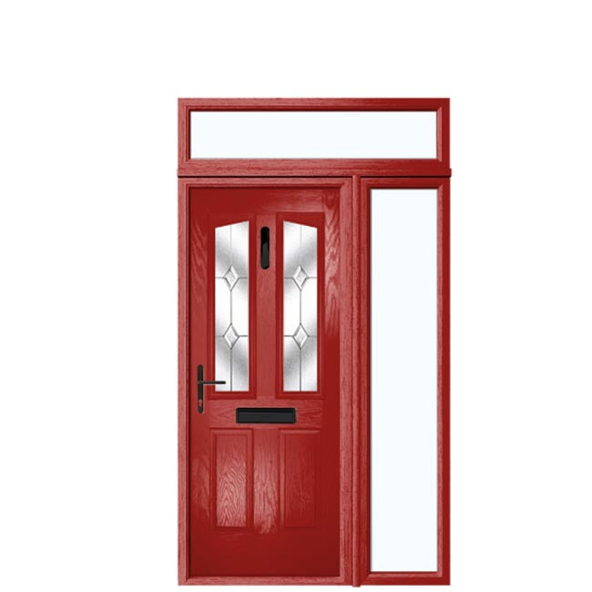 Ace Doors Direct Medina Composite Front Door – Traditional Glazed External Door (DML2)
