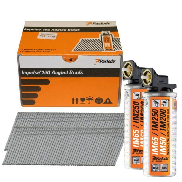 Paslode F16 Galv Angled Brads (32mm, pack of 2000)