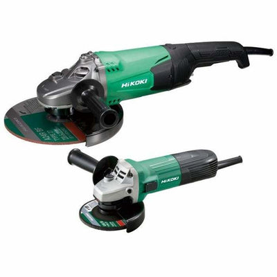 Hikoki 4 1/2" & 9" Angle Grinder Twin Pack 110V