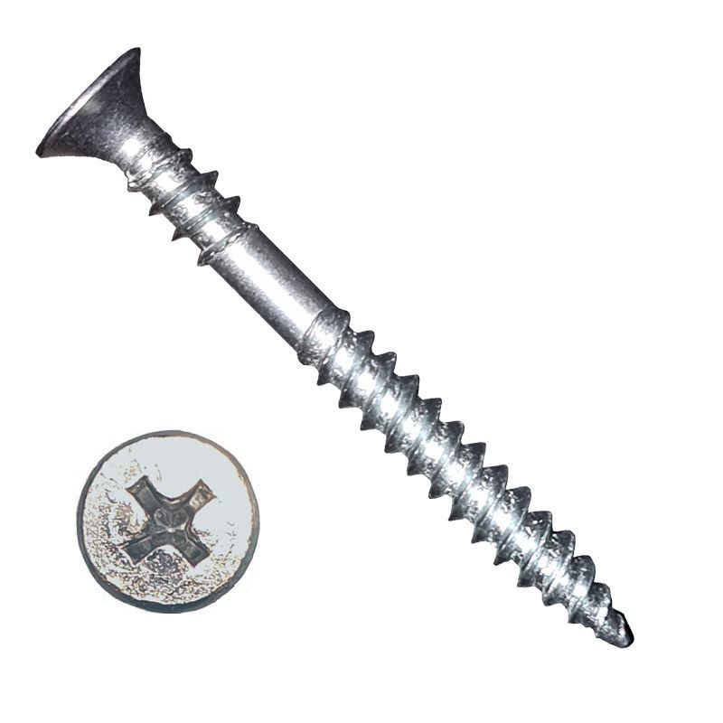 Drywall Screws with Reverse Thread Zinc 3.9mm x 25mm (Box of 1000)
