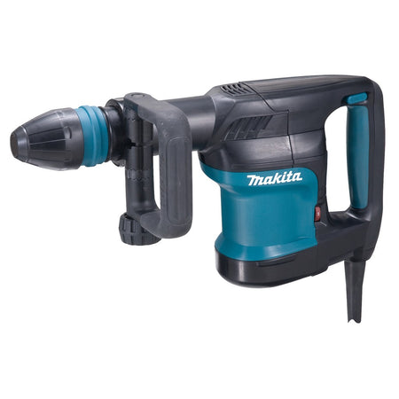 Makita HM0870 5KG SDS Max Demolition Hammer in blue and black color with a power cord.