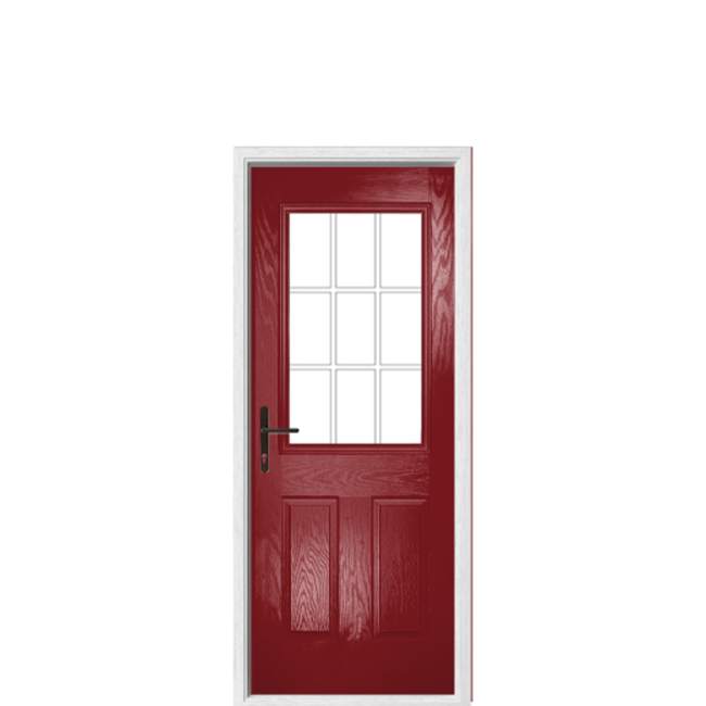 Ace Doors Ribble Composite Back Door – Traditional Half Glazed External Door (DMG3)