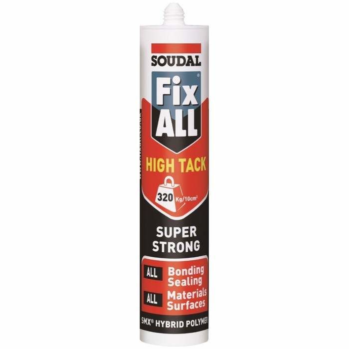 Soudal Fix All High Tack Adhesive & Sealant White 290ml