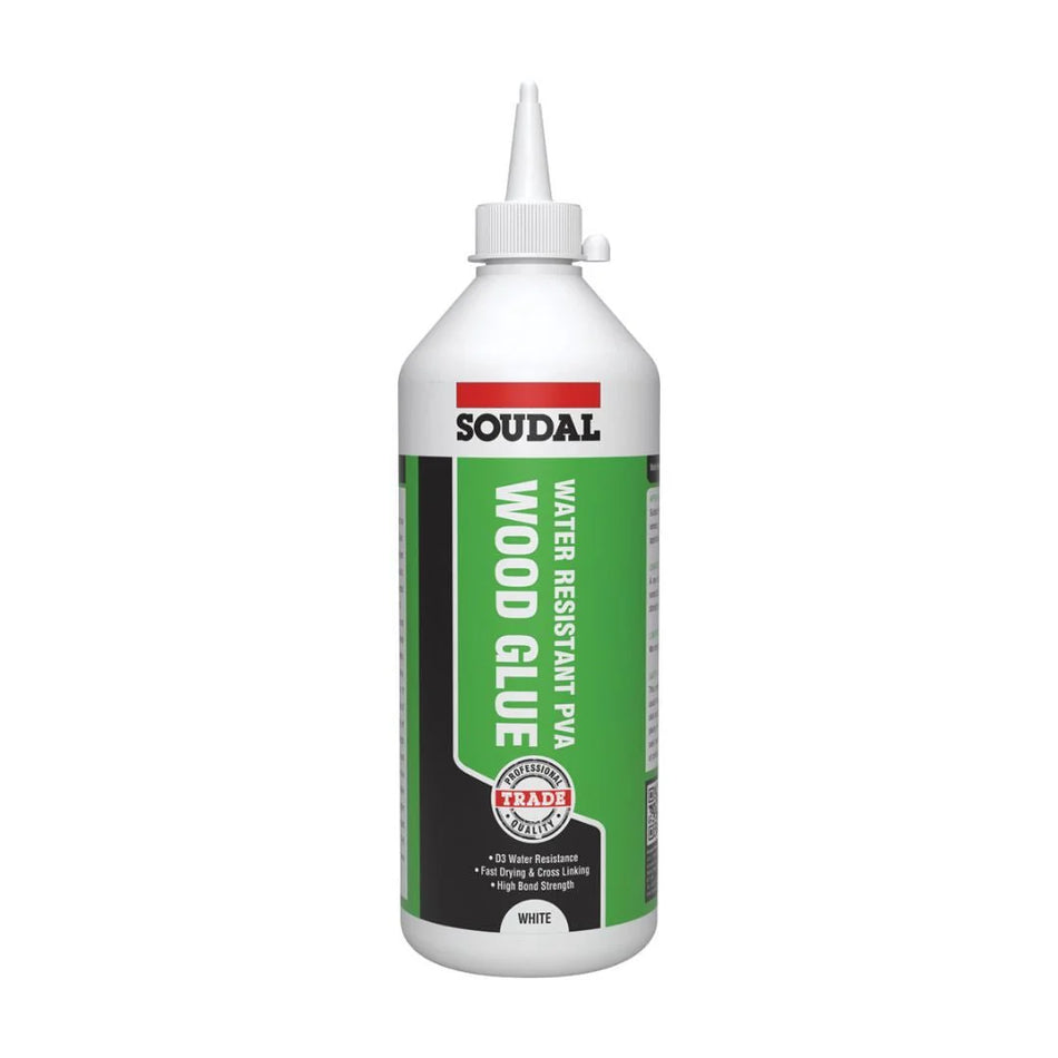 Soudal Water Resistant PVA Wood Glue 1L